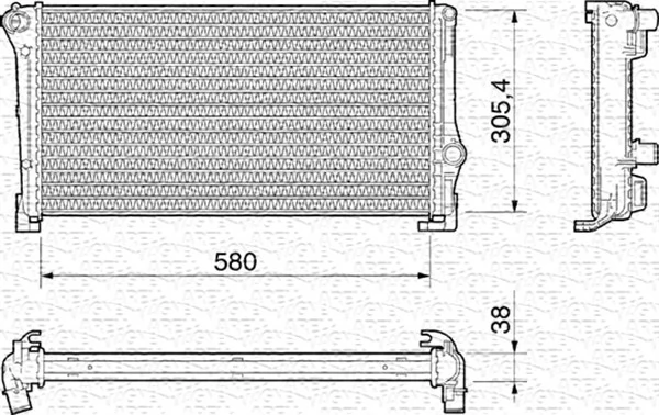Radiator, engine cooling